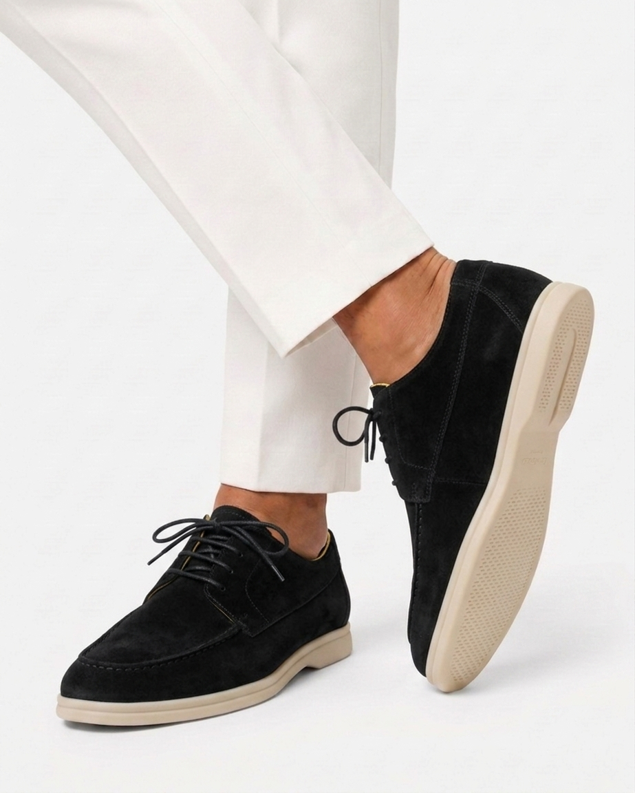 Le derby en suède — Bout mocassin