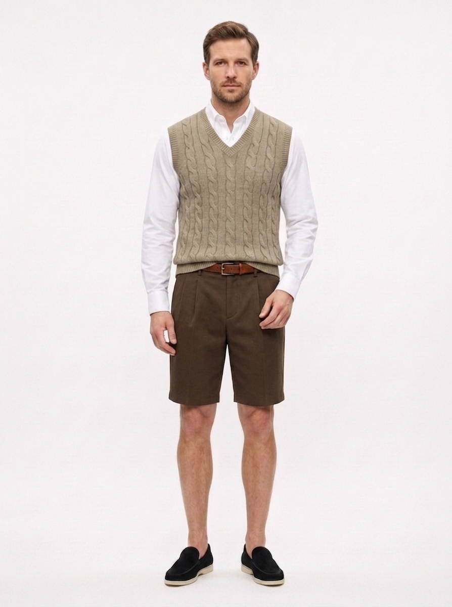 Le short sur mesure – Coupe droite