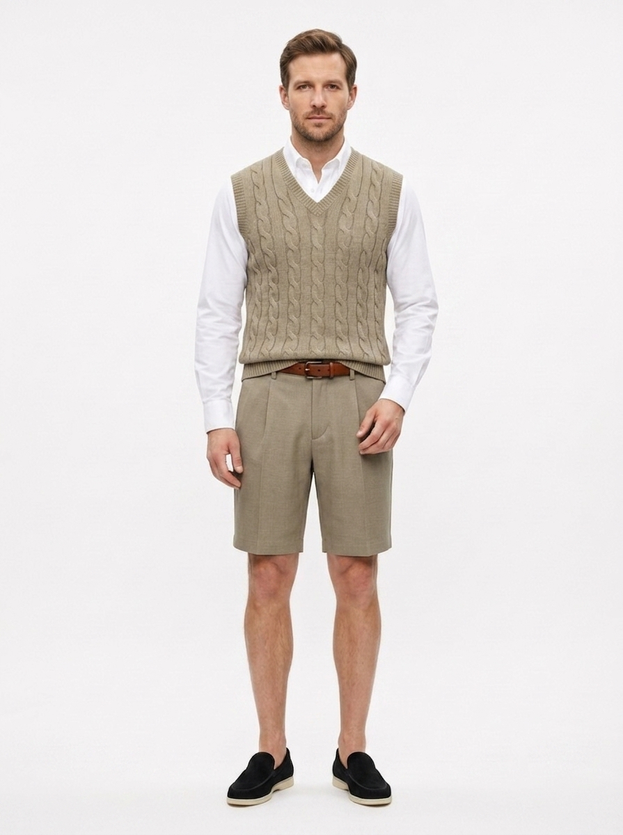 Le short sur mesure – Coupe droite