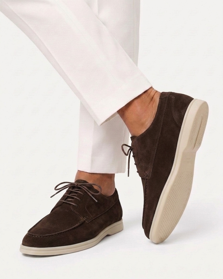 Le derby en suède — Bout mocassin