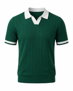 Das Eis-Seide-Polo – Gestrickt, gestreift