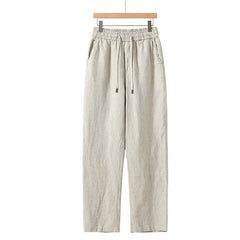 Le pantalon en pur lin — Coupe droite