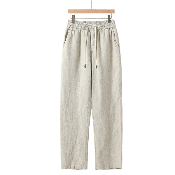 Le pantalon en pur lin — Coupe droite